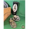 Image 2 : Kitchen Group w/ Wood Crate: Incl.  - Meat Grinders - Enamel Ware Lids - Tin - Etc! (SEE PICS!)  (Li