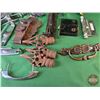 Image 2 : Vintage Hardware : Incl. Knobs, Door Plates, Hinges, Finial, Etc! (Note: Heavy) (SEE PICS!)  (Listin