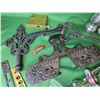 Image 8 : Vintage Hardware : Incl. Knobs, Door Plates, Hinges, Finial, Etc! (Note: Heavy) (SEE PICS!)  (Listin