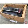 Image 1 : Tin Safety Deposit Boxes (23) (1-1/2"H x 4-3/4"W x 22"L) c/w Wood Crate (SEE PICS!)  (Listing & Desc