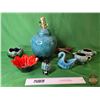 Image 1 : Pottery Collector Group : Blue Mountain Pottery Lamp, Cream & Sugar, & Canuck Pottery Bowl, Etc! (SE