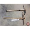 Image 2 : Long Handle Pick Axes (2) (SEE PICS!)  (Listing & Descriptions are a GUIDE ONLY and are subject to c