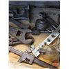 Image 8 : Black Wood Tool Chest w/ Variety of Tools : (Tool Chest Measures 8-1/4"H x 31-1/2"W x 20-1/4"D