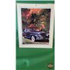 Image 8 : Classic Car Collector Group : Incl. - Music Box - Classic Car Photo's (7) - Thermometer Plaque (SEE 