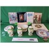 Image 1 : Glassware Group : Incl.  - Set of (3) Marutomoware Shakers - Japan - Variety of Serving Dishes - Fra