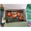 Image 2 : Antique Vehicle Group :  c/w Wood Tomato Crate (7-3/4"H x 17-1/4"W x 14"D) - Head Light - FORD M