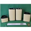 Image 2 : Vintage Sears Canisters w/Lids (4) (SEE PICS!)  (Listing & Descriptions are a GUIDE ONLY and are sub