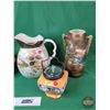Image 2 : Glass Decor :  - Vases (2) - Pitcher - Pot - Biscuit Jar (SEE PICS!)  (Listing & Descriptions are a 