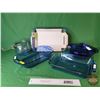 Image 1 : Cookware :  - Casserole Dishes (3) - 2 Qrt Bowl w/Lid - Pyrex Glass Pot (SEE PICS!)  (Listing & Desc