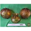 Image 2 : Amber Glass Lamp Globes (SEE PICS!)  (Listing & Descriptions are a GUIDE ONLY and are subject to cha