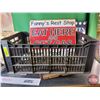 Image 8 : Collector Combo : Incl. Plastic Crate - Vintage Fishing Pole - Novelty Tin Signs - Writing Desk