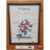 Image 1 : Framed Print "The Jogger" By Gary Patterson (25-1/2"H x 19-1/2"W) (SEE PICS!)  (Listing & Descriptio