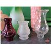 Image 2 : Variety of Vases, Lamp Base & Lamp Shades (10 pcs) (SEE PICS!)  (Listing & Descriptions are a GUIDE 
