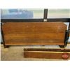 Image 3 : Walnut Double Bed Frame : (Headboard Measures 56"W) (SEE PICS!)  (Listing & Descriptions are a GUIDE