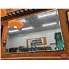 Image 2 : Vintage Decorative Bevelled Edge Mirror (28"H x 42"W) (SEE PICS!)  (Listing & Descriptions are a GUI