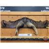 Image 1 : Custom Coat/Hat Rack Wall Mount (Musk Ox Horns)  (SEE PICS!)  (Listing & Descriptions are a GUIDE ON