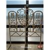Image 2 : Vintage White Wicker Twin Headboard : Fiddlehead (48"H x 23-3/4"W) (SEE PICS!)  (Listing & Descripti