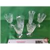 Image 2 : Collection of Crystal Drinking Glasses / Stemware (6) (SEE PICS!)  (Listing & Descriptions are a GUI