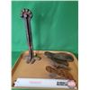 Image 2 : Cobbler Shoe Stand with 4 Shoe Lasts (14-1/4"H) (SEE PICS!)  (Listing & Descriptions are a GUIDE ONL