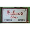 Image 2 : Framed Store Sign " Thelma's Shop Frocks Gowns" (31"H x 47-1/2"W) (SEE PICS!)  (Listing & Descriptio