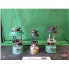 Image 1 : Coleman Lantern Trio (Missing Globes)  (SEE PICS!)  (Listing & Descriptions are a GUIDE ONLY and are