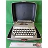 Image 1 : Smith-Corona Sterling Typewriter in Case (Case Measures : 5-1/2"H x 14-3/4"W x 14"D) (SEE PICS!)  (L