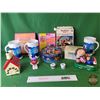 Image 1 : Children's Grouping : Incl. Cabbage Patch Kids Radio, Snoopy, Barbie Puzzle Stickers, View-Master Vi