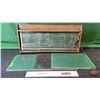 Image 1 : Vintage School Combo : Incl. (3) Desk Top Chaulk Boards & Schooling Litho Scroll (Scroll Measures 10