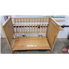 Image 2 : Vintage Wooden Crib (41"H x 58"W x 31"D) (SEE PICS!)  (Listing & Descriptions are a GUIDE ONLY and a