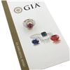 Image 1 : 18K Yellow Gold & Platinum GIA Oval Cabochon Ruby w/ Diamond Halo Cocktail Ring