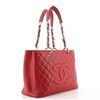 Image 1 : Chanel Grand Shopping Tote Quilted Caviar