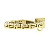 Image 5 : 14K Yellow Gold Polished Greek Key Squared Open Work Round Nail Pendant