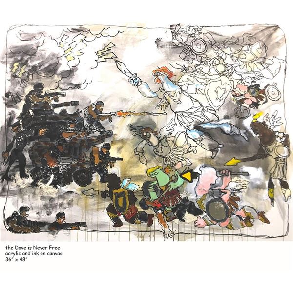 The Dove is Never Free by Stephen Holland ORIGINAL