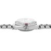 Image 4 : Rolex Ladies Stainless Steel 26MM Silver Index Dial Diamond And Ruby Bezel Date