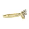 Image 5 : 14K Yellow Gold 0.67 ctw Prong Round Solitaire w/ Marquise Diamond Spray Ring