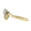 Image 6 : 14K Yellow Gold 0.67 ctw Prong Round Solitaire w/ Marquise Diamond Spray Ring