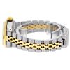 Image 7 : Rolex Ladies Two Tone 18K Yellow Gold And Steel Black Diamond And Sapphire Quick