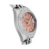Image 3 : Rolex Ladies Stainless Steel Salmon Dial White Gold Diamond Bezel Datejust Hidde