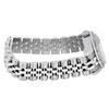 Image 8 : Rolex Ladies Stainless Steel Salmon Dial White Gold Diamond Bezel Datejust Hidde