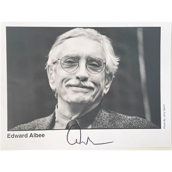 Author Edward Albee signed photo
