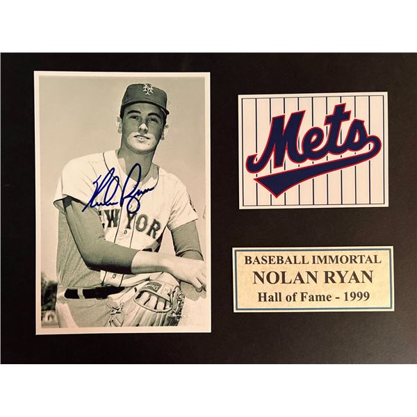 Nolan Ryan signed photo