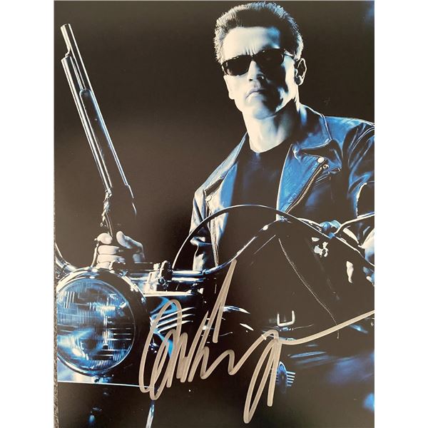 The Terminator Arnold Schwarzenegger signed movie photo