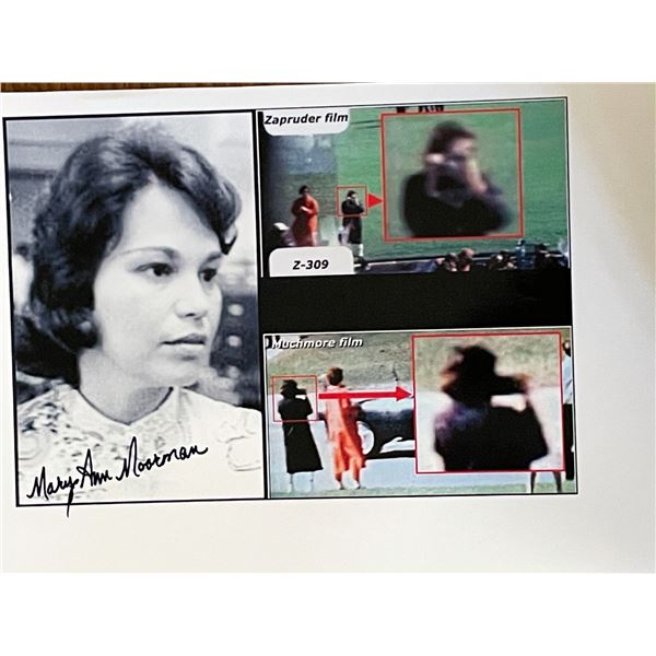 JFK Assassination witness Mary Moorman signed photo