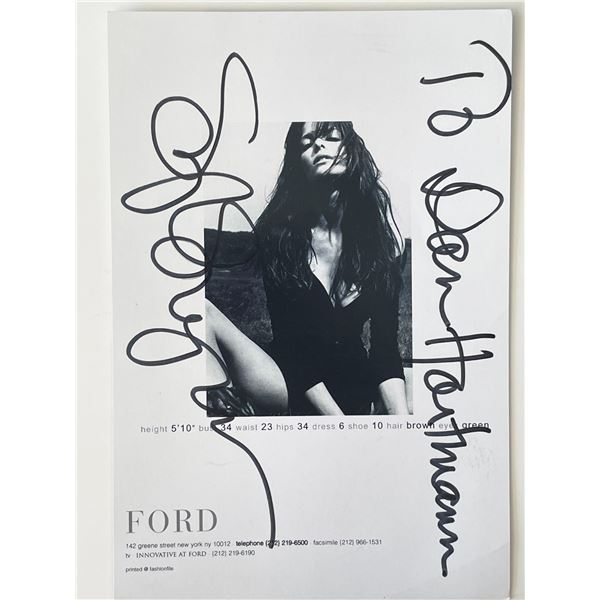 Model Stephanie Seymour signed photo