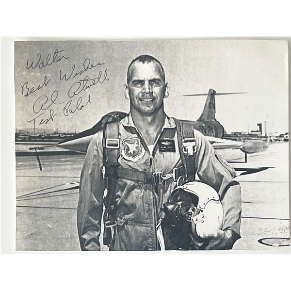 Test pilot Al Atwell signed photo