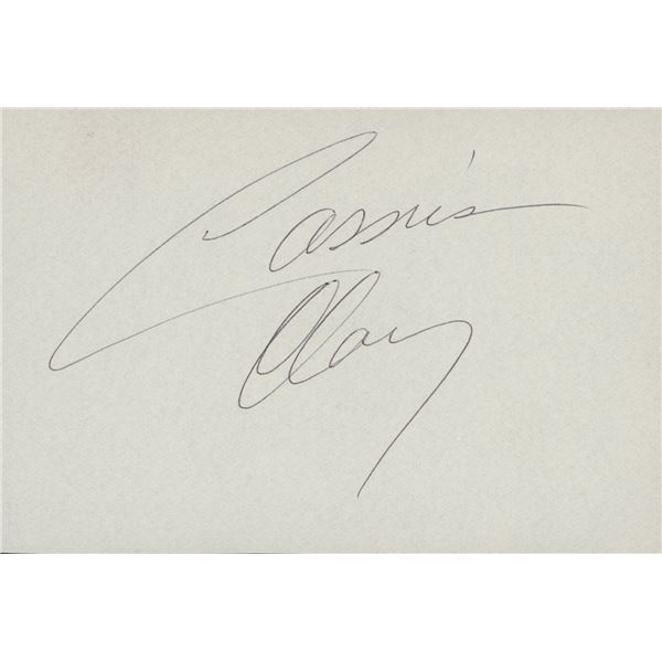 Cassius Clay signature cut