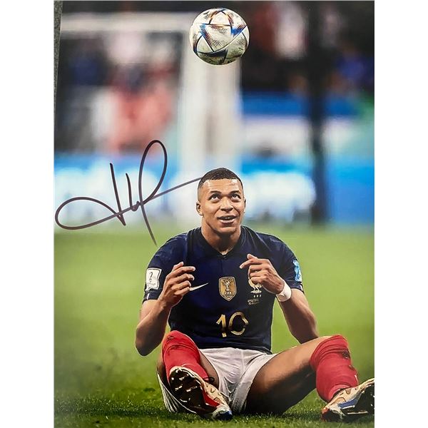 Kylian Mbappé signed photo