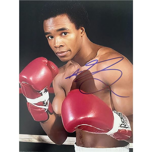 Boxing Champion Sugar Ray Leonard signed photo