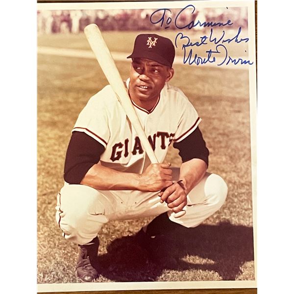 New York Giants Monte Irvin signed photo