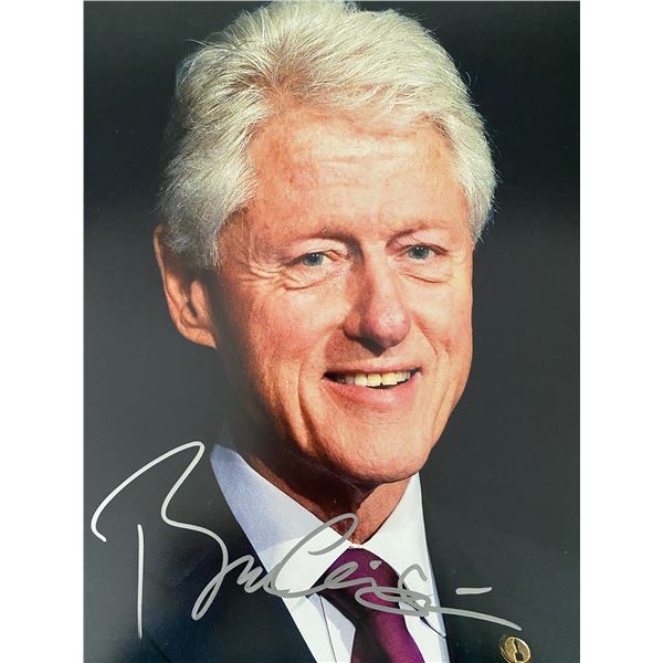 President Bill Clinton signed photo